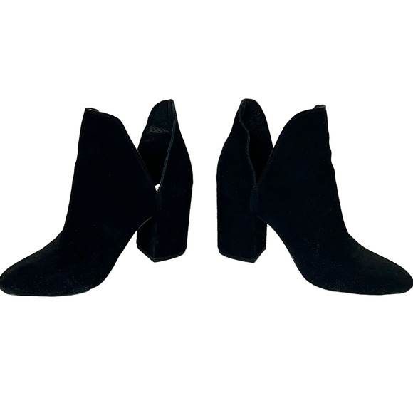 Steve Madden Rookie Ankle Cut Out Boots Size 8.5M Black Suede - Picture 4 of 9